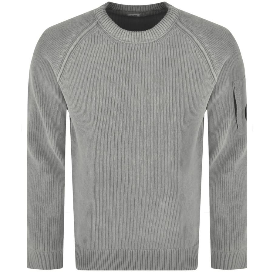 Image number 2 for CP Company Chenille Jumper Flint Grey