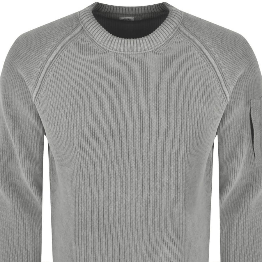 Image number 3 for CP Company Chenille Jumper Flint Grey