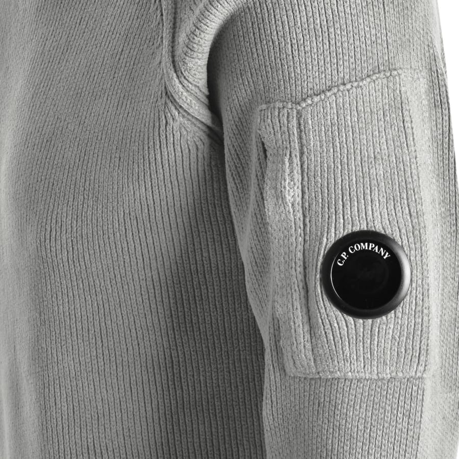 Image number 4 for CP Company Chenille Jumper Flint Grey
