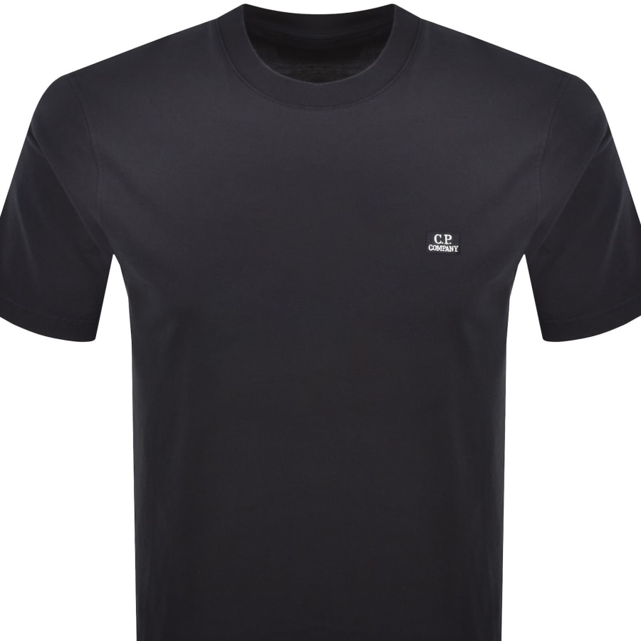Image number 2 for CP Company Logo T Shirt Total Eclipse Navy