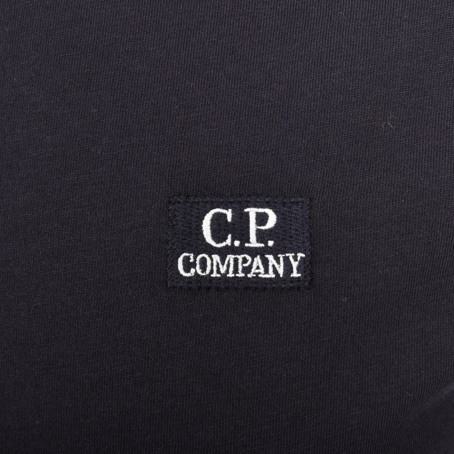 Image number 3 for CP Company Logo T Shirt Total Eclipse Navy
