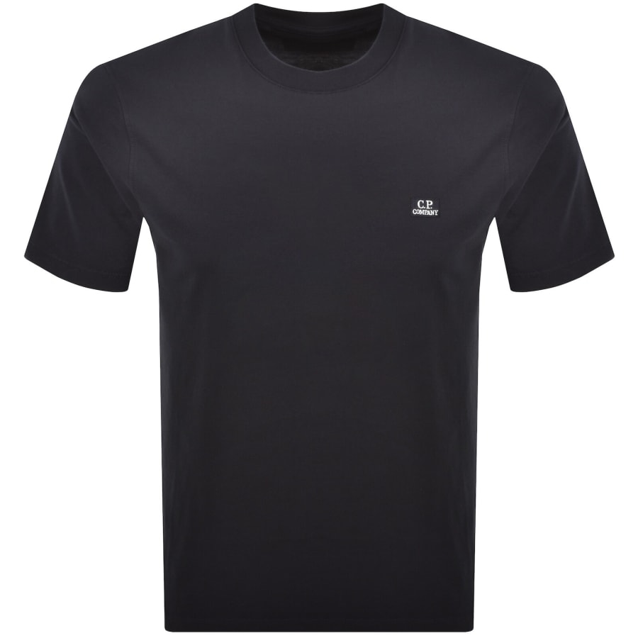 Image number 1 for CP Company Logo T Shirt Total Eclipse Navy