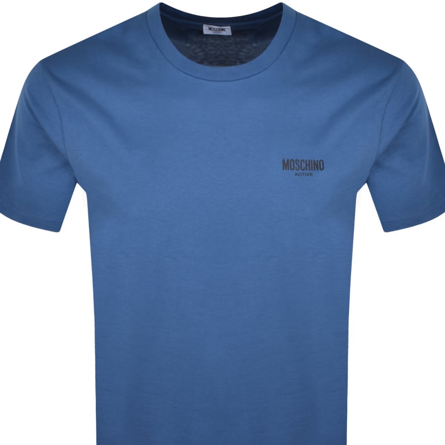Image number 2 for Moschino Active Short Sleeve T Shirt Blue