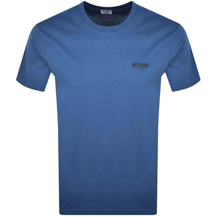 Image number 1 for Moschino Active Short Sleeve T Shirt Blue