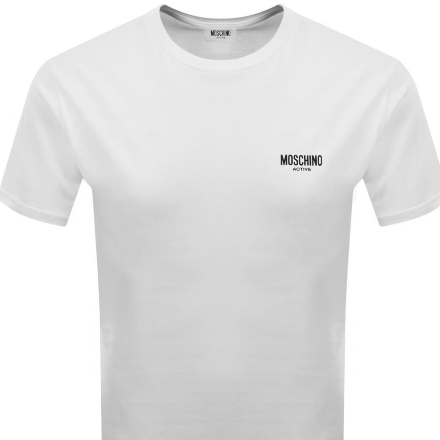 Image number 2 for Moschino Active Short Sleeve T Shirt White
