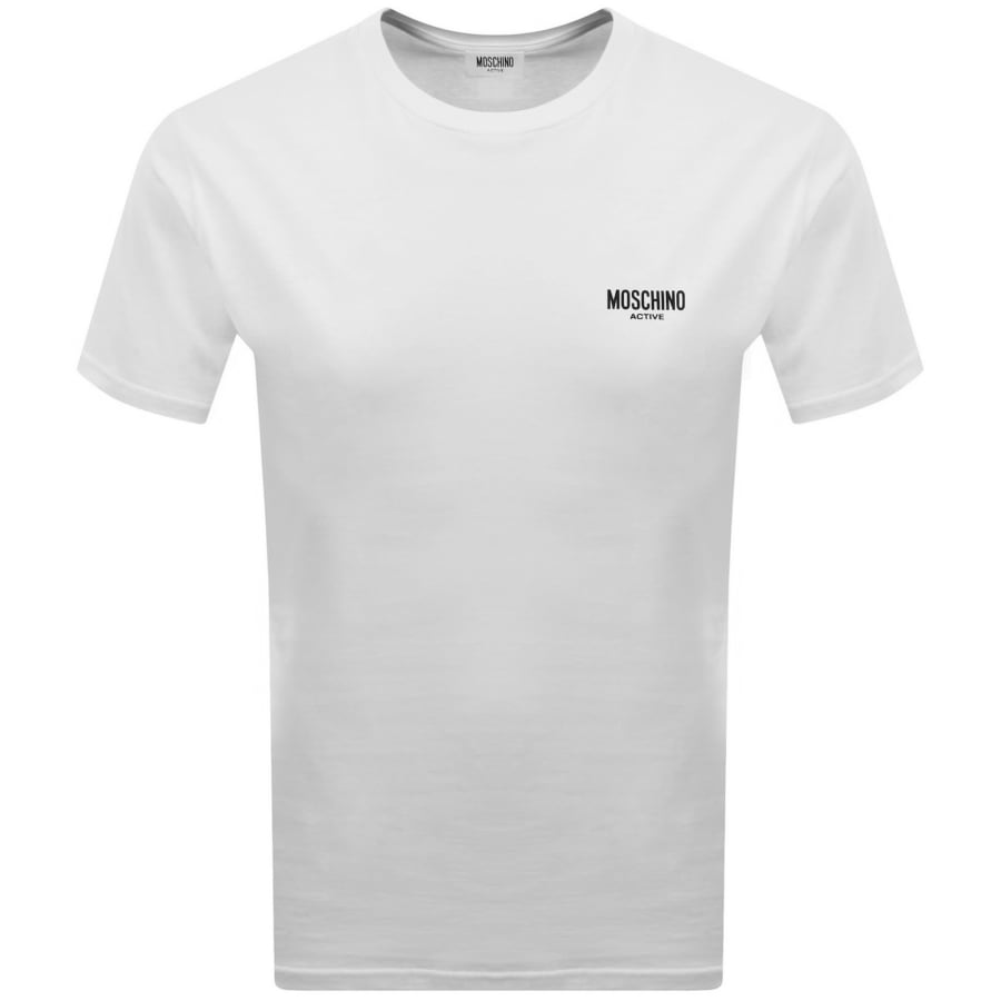 Image number 1 for Moschino Active Short Sleeve T Shirt White