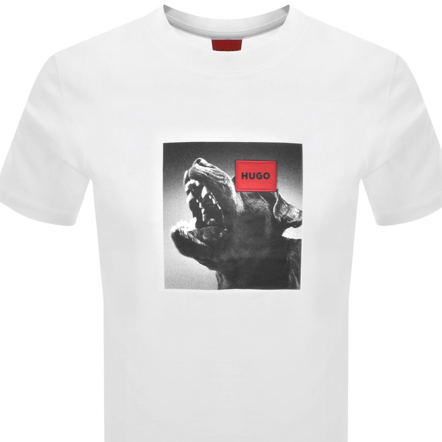 Image number 2 for HUGO Drafili T Shirt White
