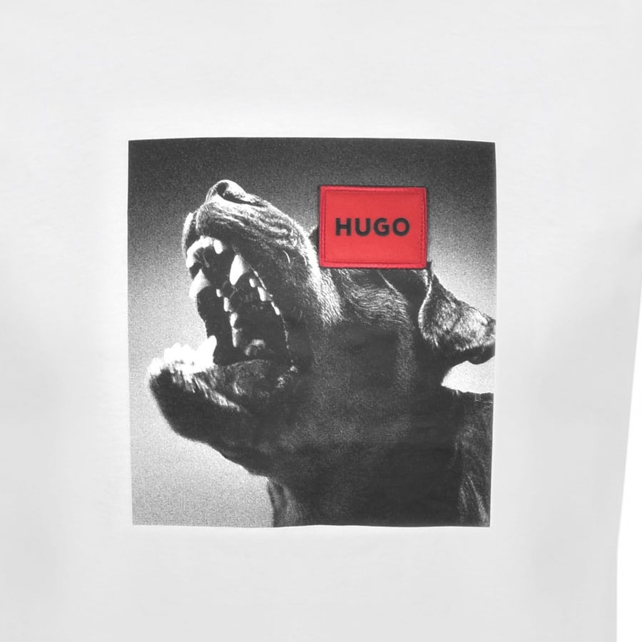 Image number 3 for HUGO Drafili T Shirt White
