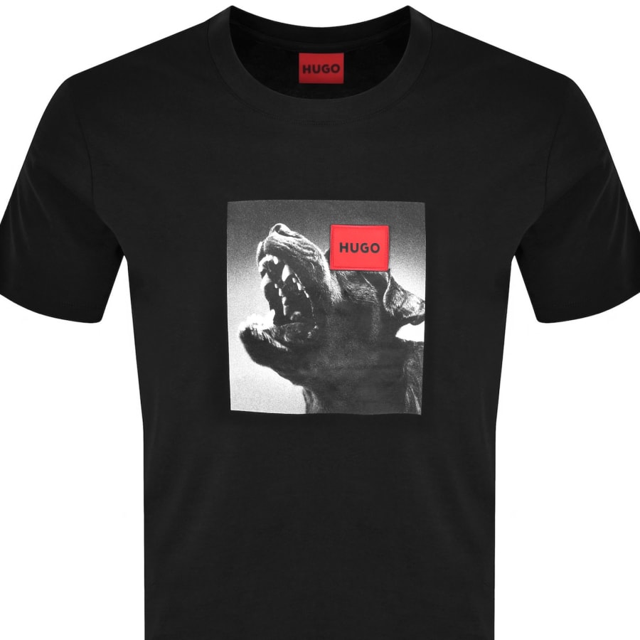 Image number 2 for HUGO Drafili T Shirt Black