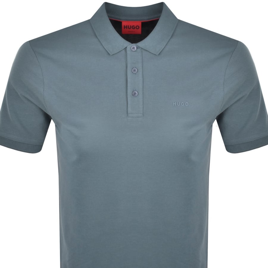 Image number 2 for HUGO Donos 222 Polo T Shirt Blue
