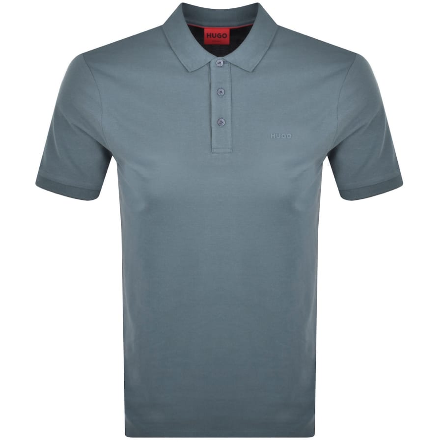 Image number 1 for HUGO Donos 222 Polo T Shirt Blue