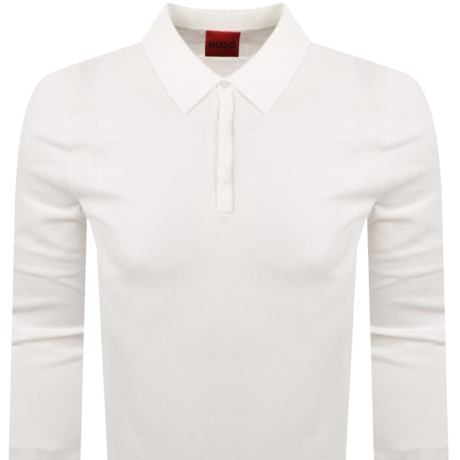 Image number 2 for HUGO San Pippo Slim Fit Polo T Shirt Cream