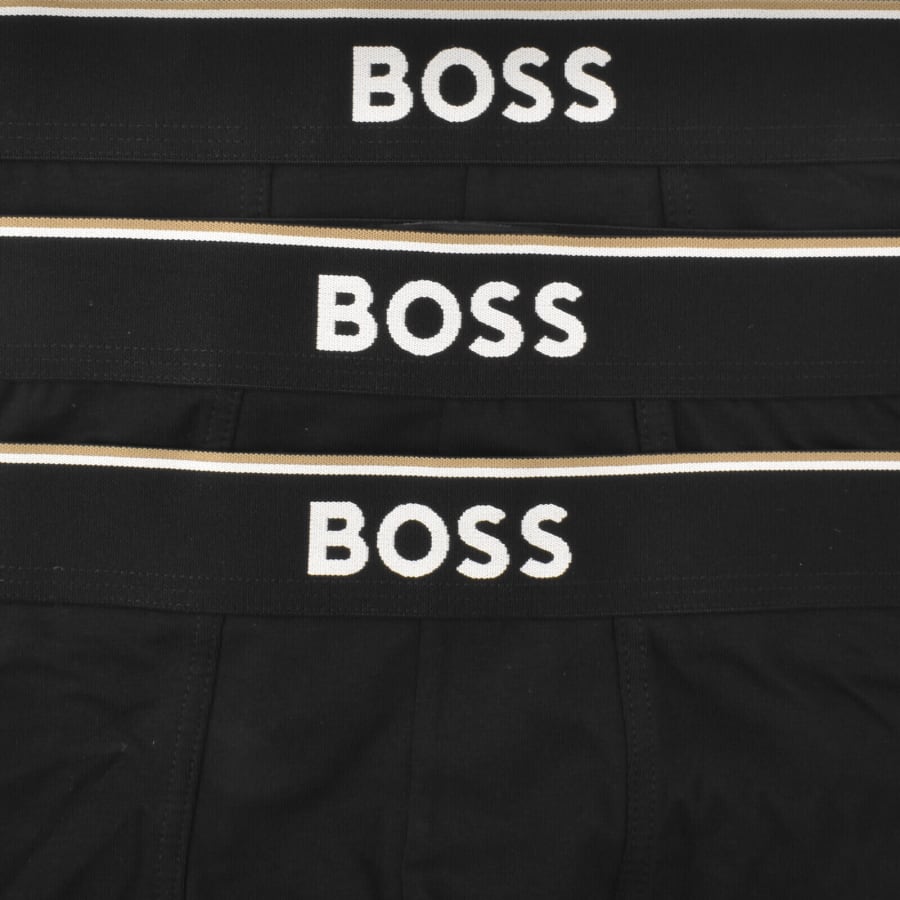 Image number 3 for BOSS Underwear 3 Pack Long Boxer Briefs Black