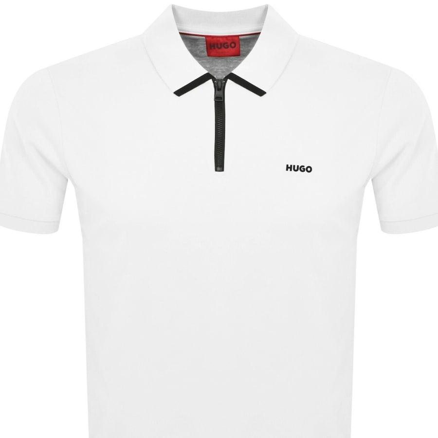 Image number 2 for HUGO Dalomino Polo T Shirt White
