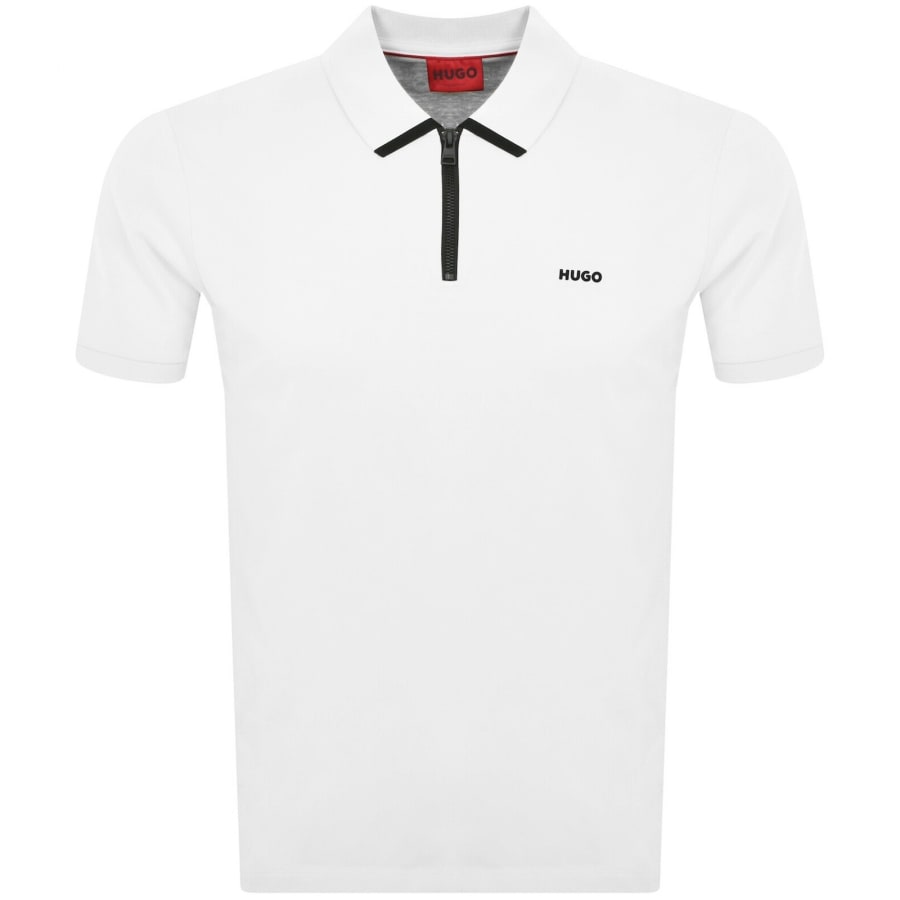Image number 1 for HUGO Dalomino Polo T Shirt White