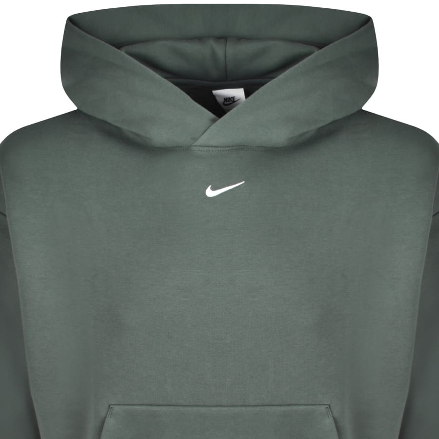 Image number 2 for Nike Solo Swoosh Hoodie Camo Green