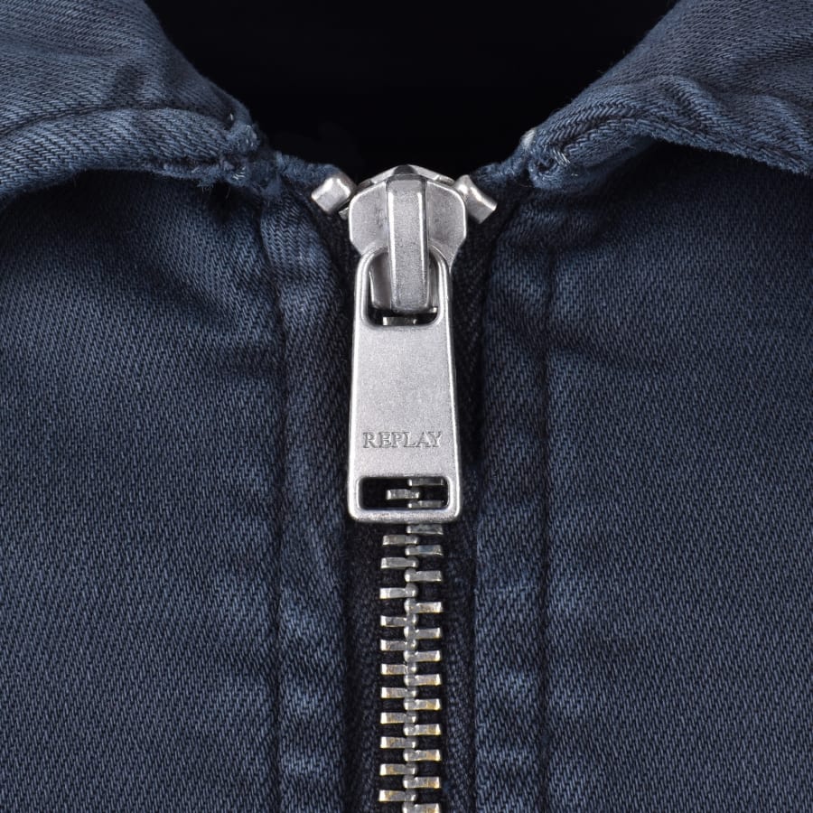 Image number 3 for Replay Full Zip Jacket Navy