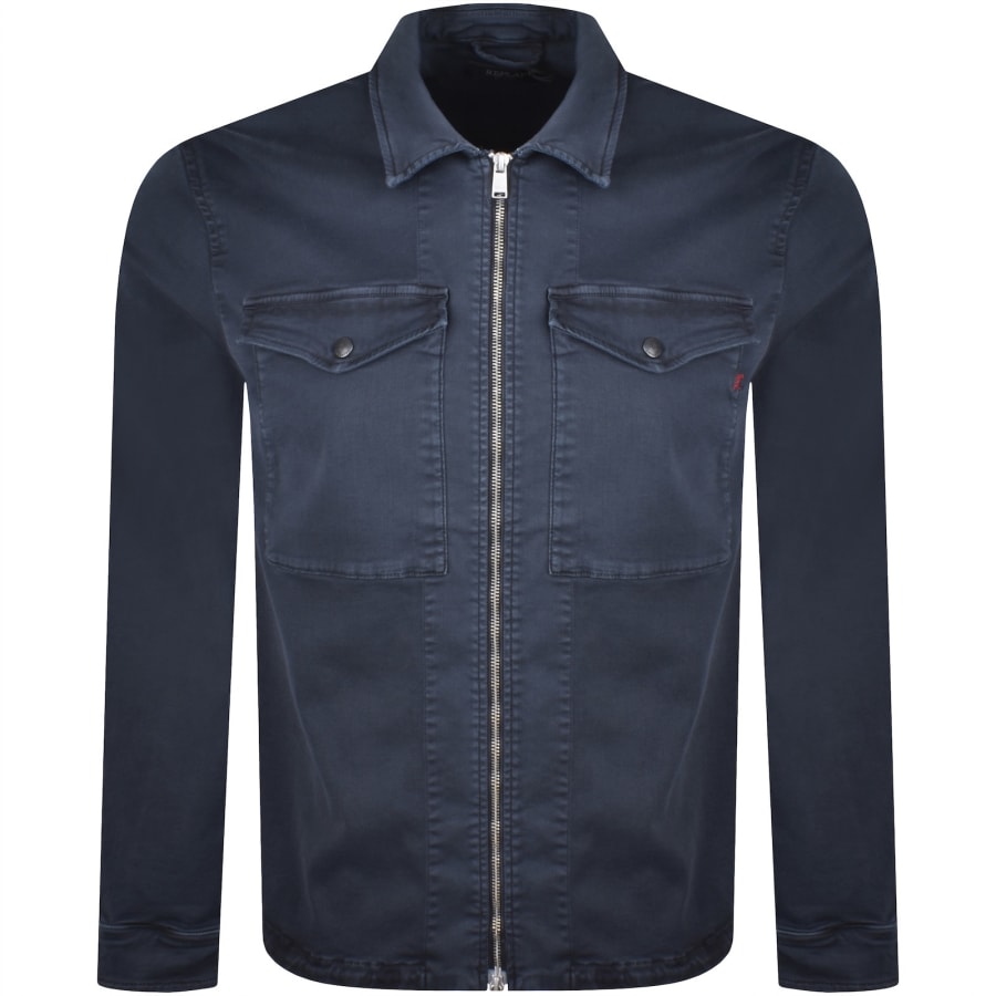 Image number 1 for Replay Full Zip Jacket Navy