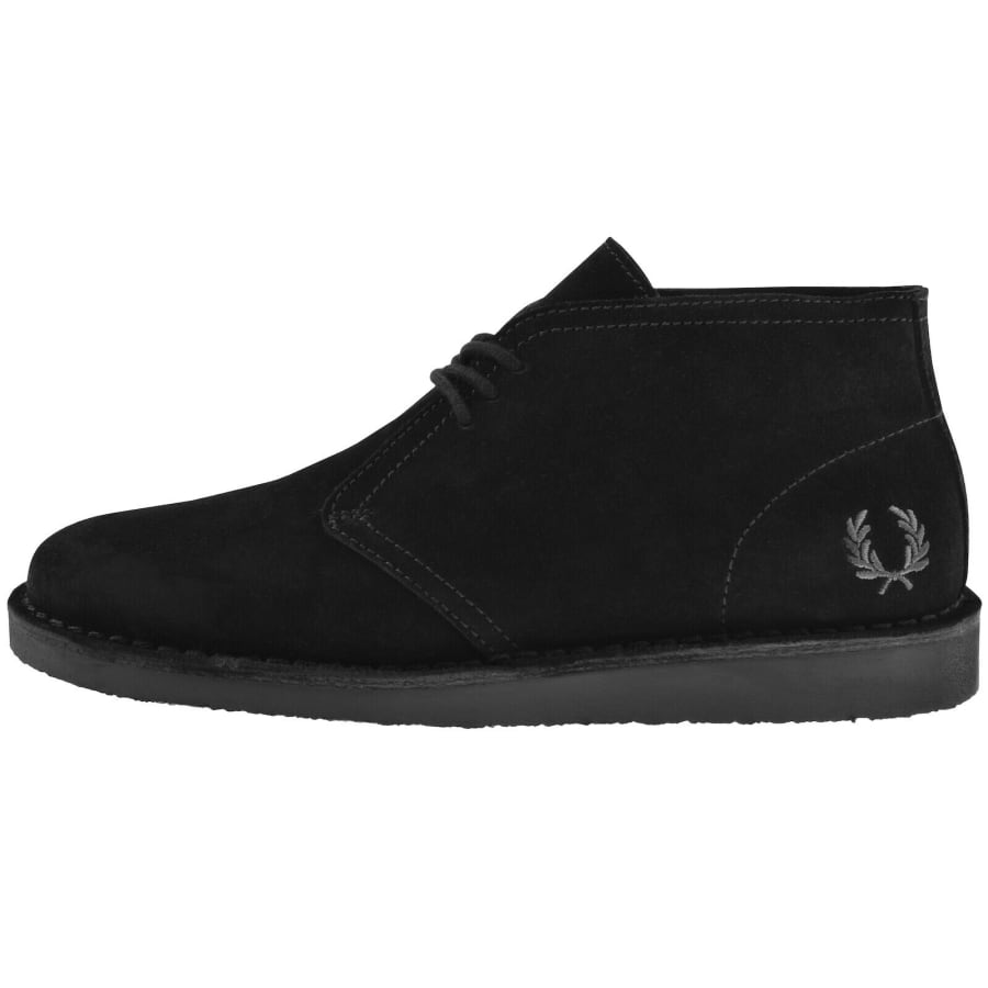 Image number 1 for Fred Perry Hawley Suede Shoes Black