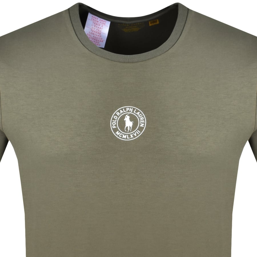 Image number 2 for Ralph Lauren Crew Neck T Shirt Olive Green