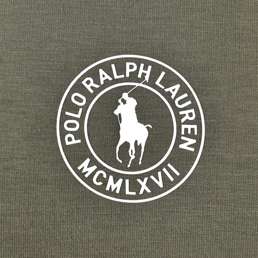 Image number 3 for Ralph Lauren Crew Neck T Shirt Olive Green