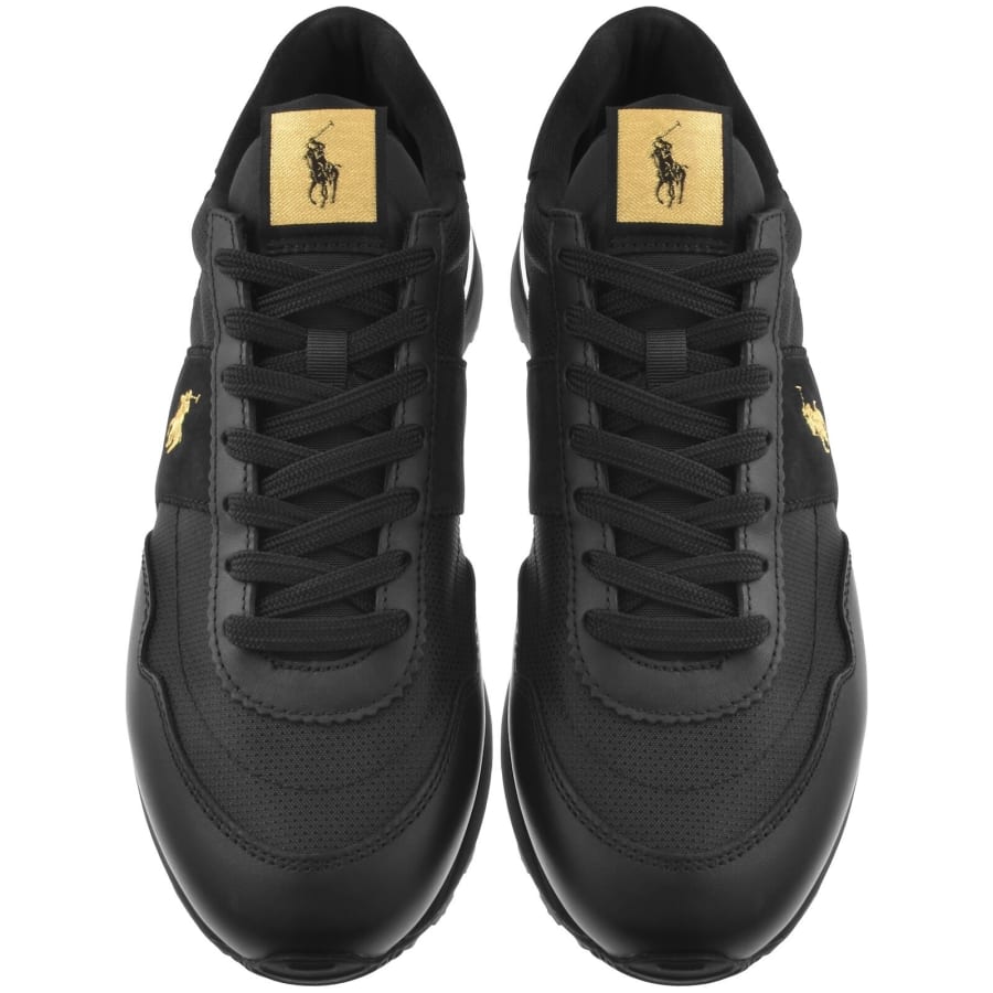 Image number 3 for Ralph Lauren Train 89 Trainers Black