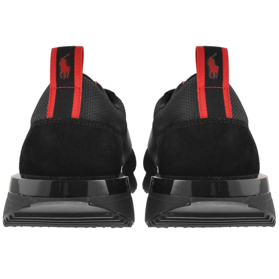 Image number 2 for Ralph Lauren Train 89 Rib Trainers Black