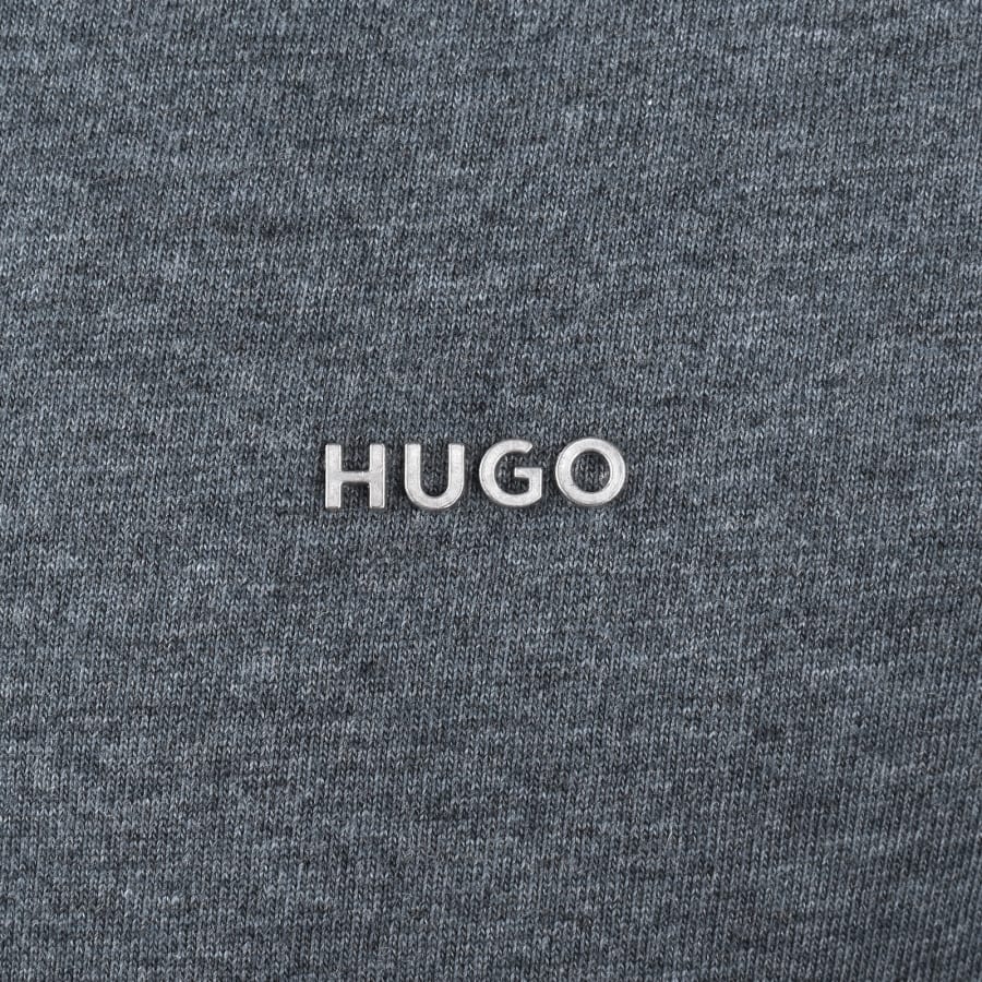 Image number 3 for HUGO Damontee Crew Neck T Shirt Grey