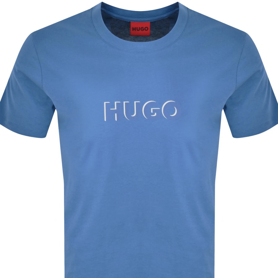 Image number 2 for HUGO Noxy Beach T Shirt Blue