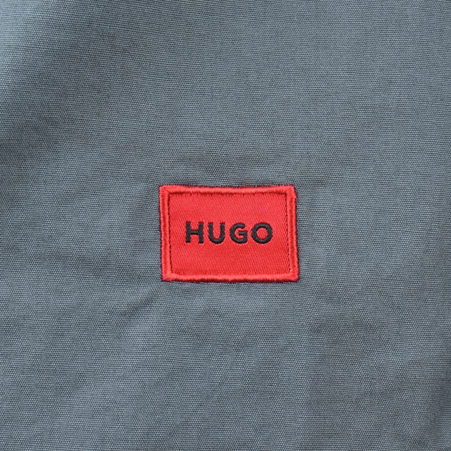 Image number 3 for HUGO Long Sleeved Ermo Shirt Grey