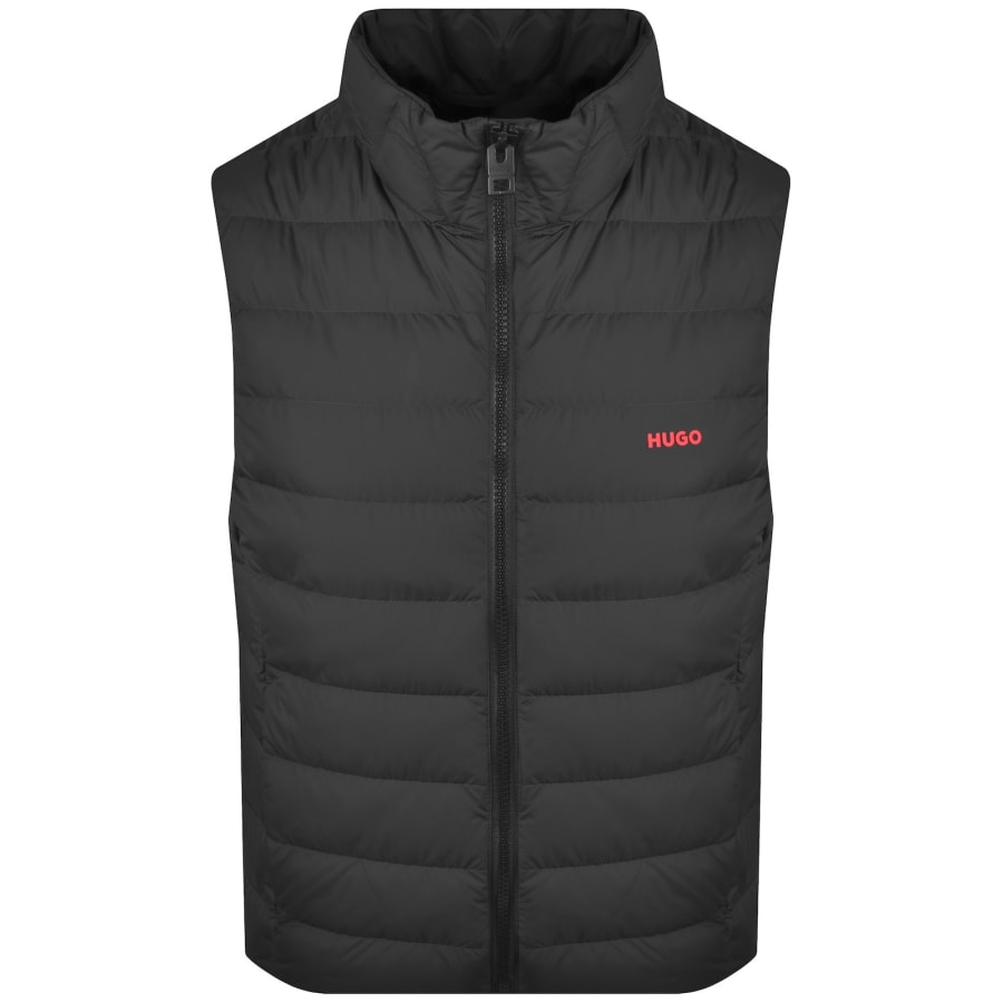Image number 1 for HUGO Bracko Padded Gilet Black