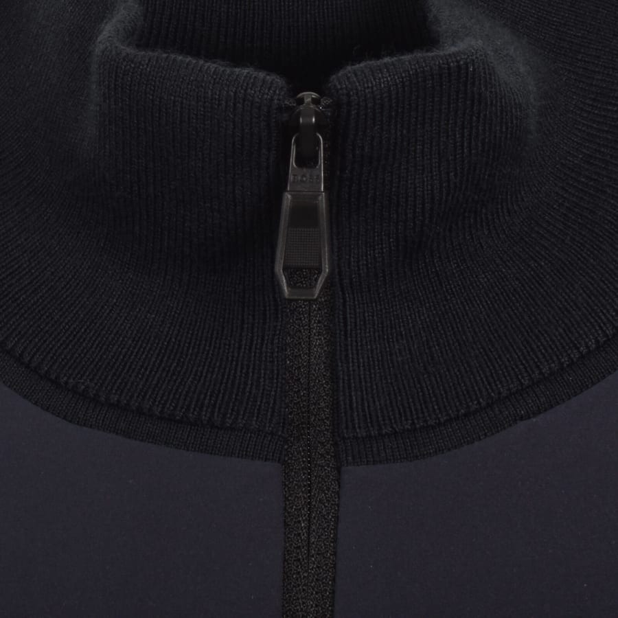 Image number 4 for BOSS Knit Momentum-X Jumper Navy