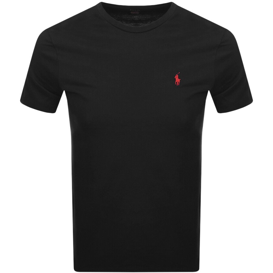 Polo Ralph Lauren Short-sleeved T-shirt With Logo In Black