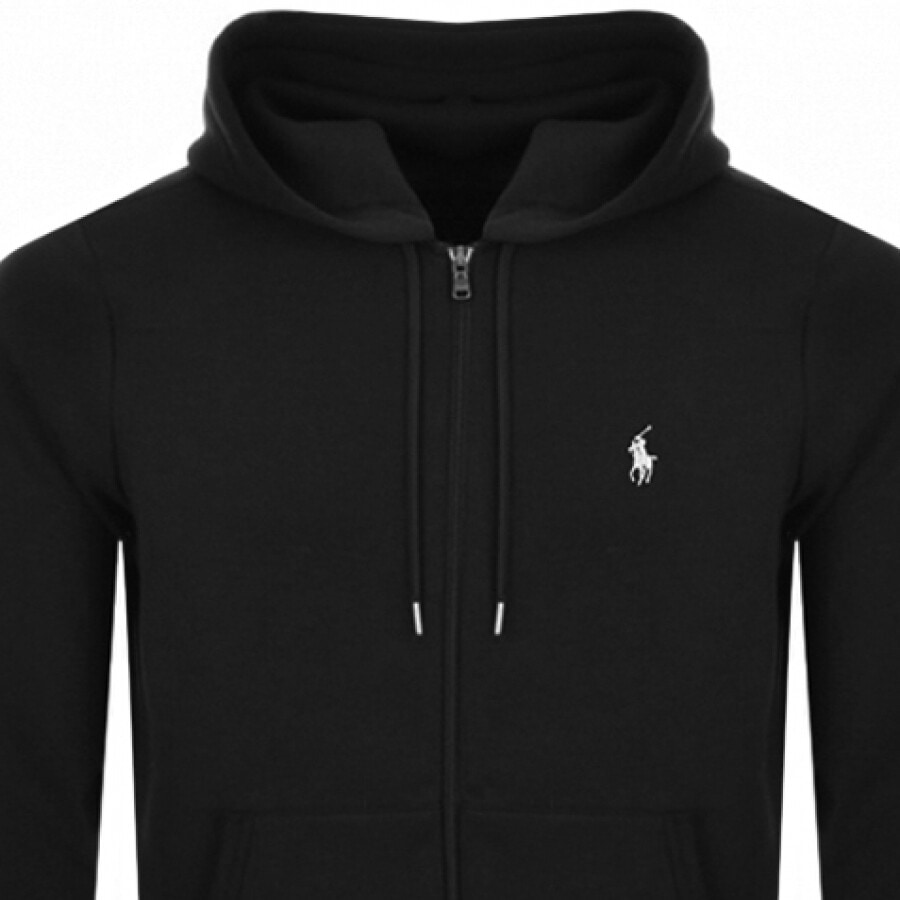Polo Ralph Lauren Cotton Blend Sweatshirt With Embroidered Logo On The Front In Black