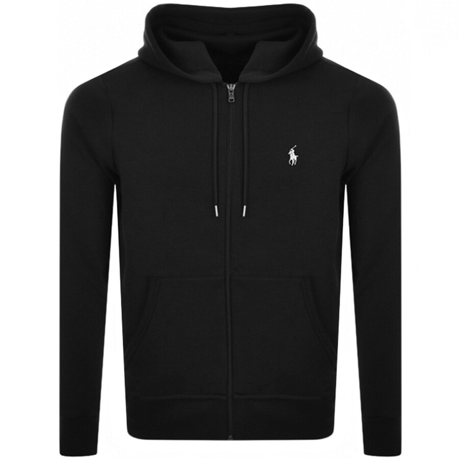 Polo Ralph Lauren Cotton Blend Sweatshirt With Embroidered Logo On The Front In Black