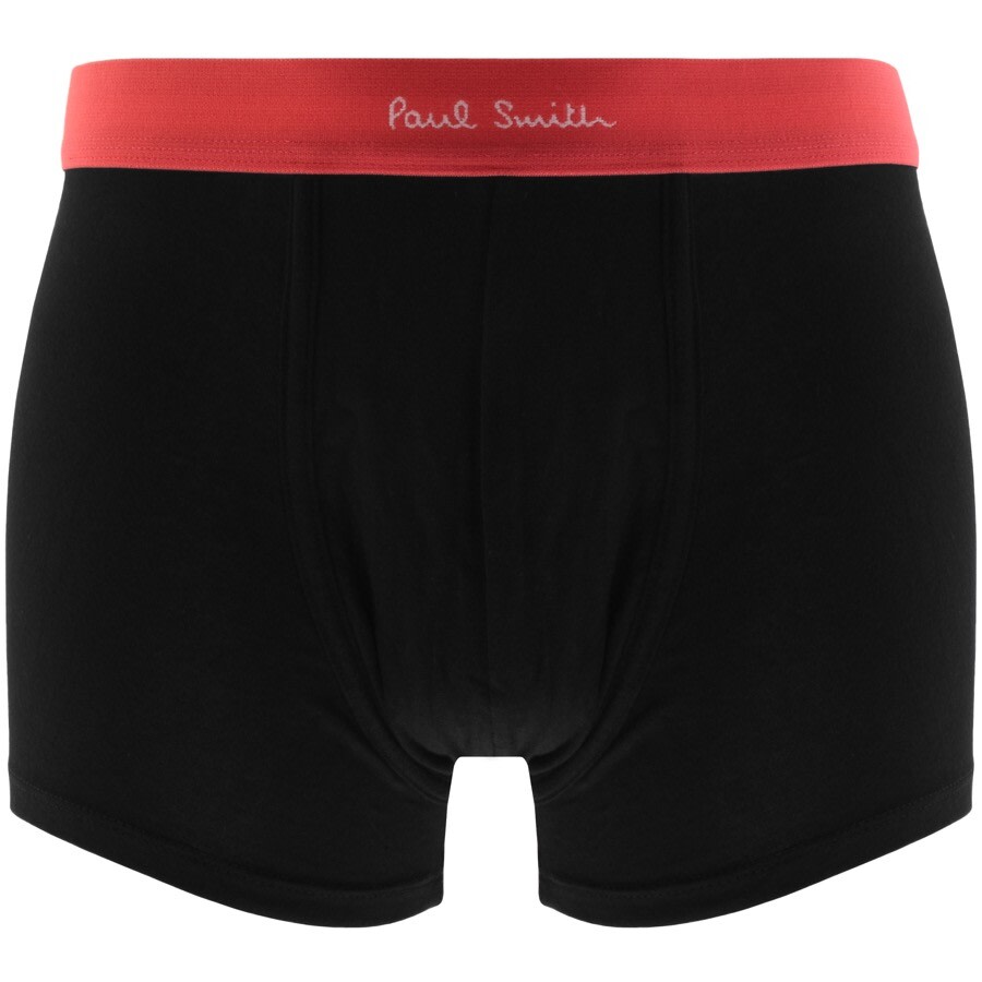 Paul Smith Set Of Seven Stretch Boxer Briefs In Organic Cotton In Black