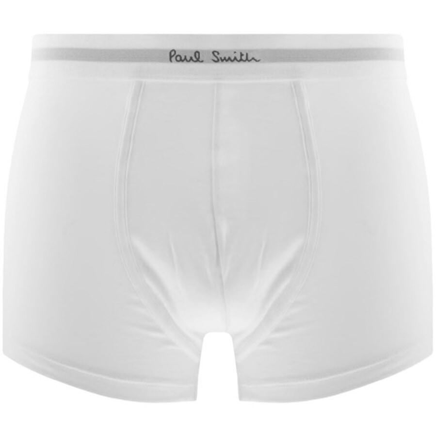 Paul Smith 3 Pack Solid Trunks White Xl In White