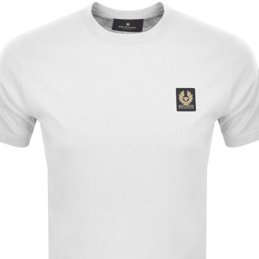 Belstaff Men's White Cotton T Shirt With Logo