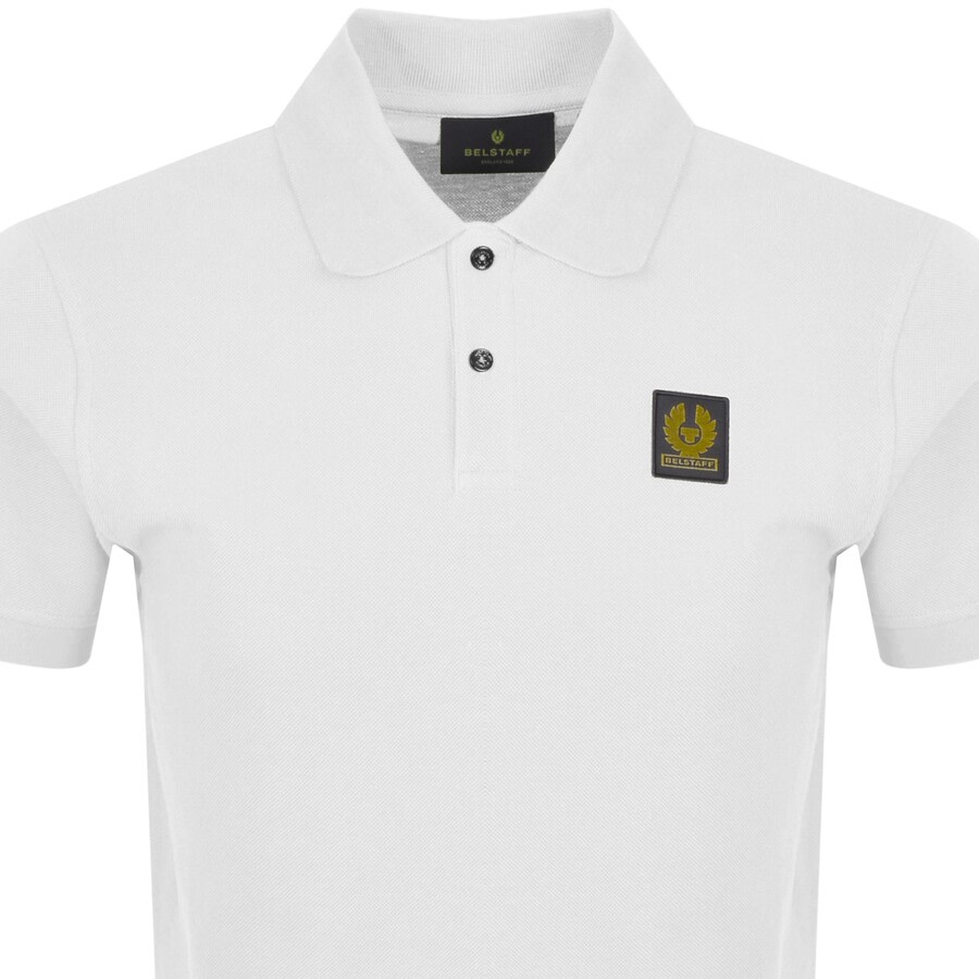 Belstaff Short Sleeve Polo T-shirt In White