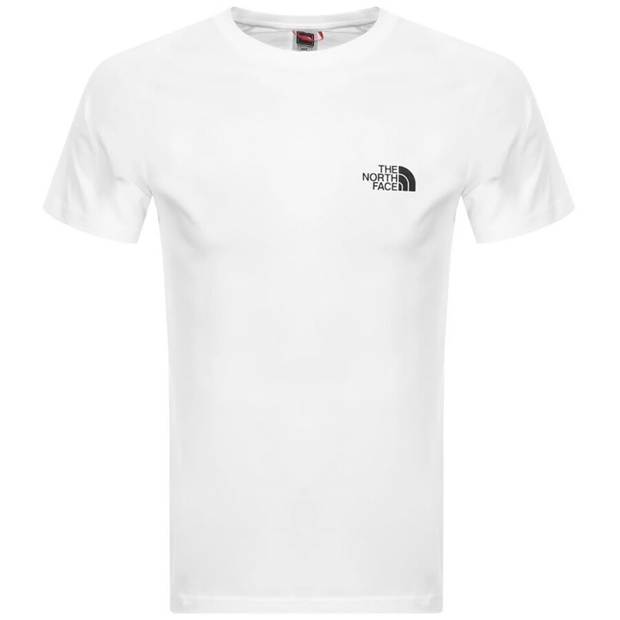 The North Face Man Short Sleeves Simple Dome Tee In White