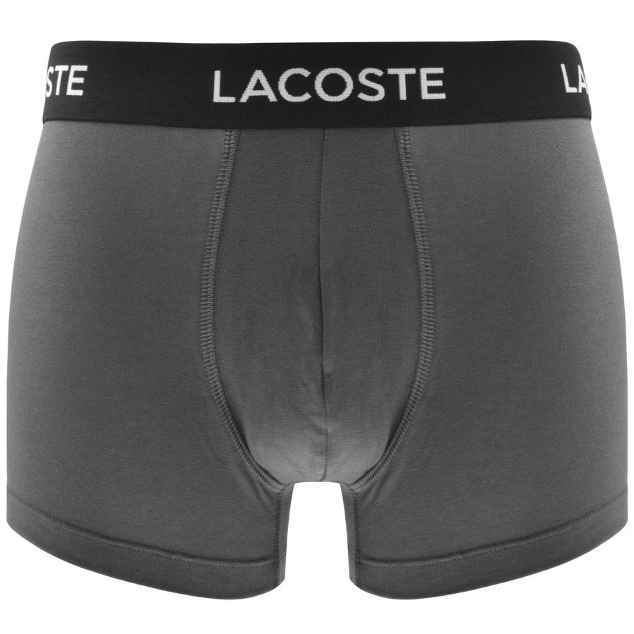 Lacoste Underwear Five Pack Trunks Grey In Grey