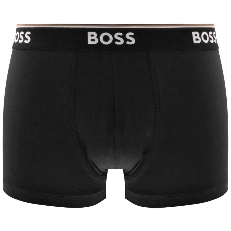 Hugo Boss Boss Underwear 3 Pack Long Boxer Briefs In Black