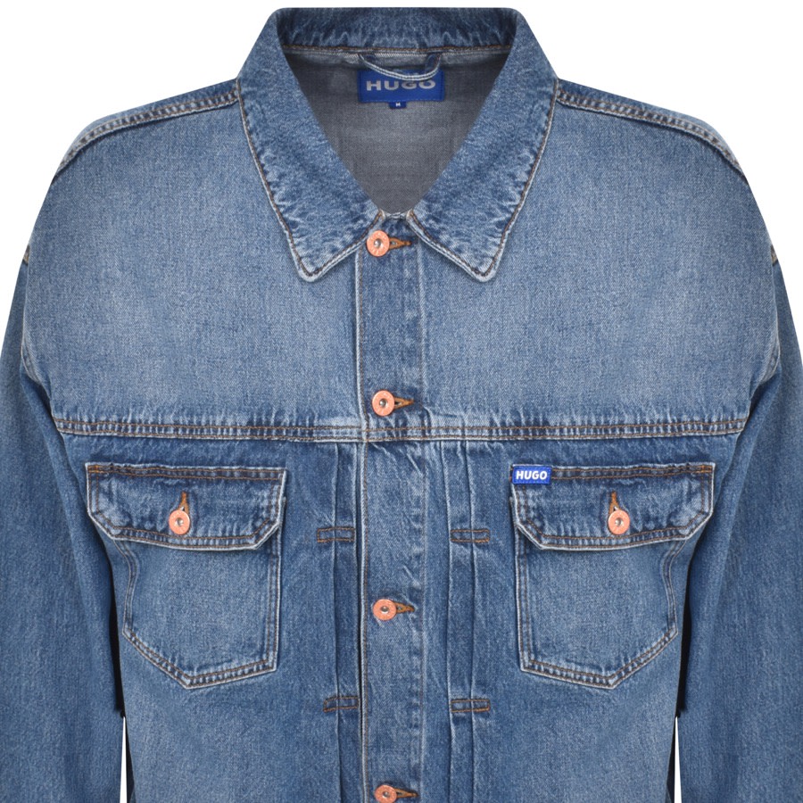 Hugo Blue Corso Denim Jacket Blue In Blue