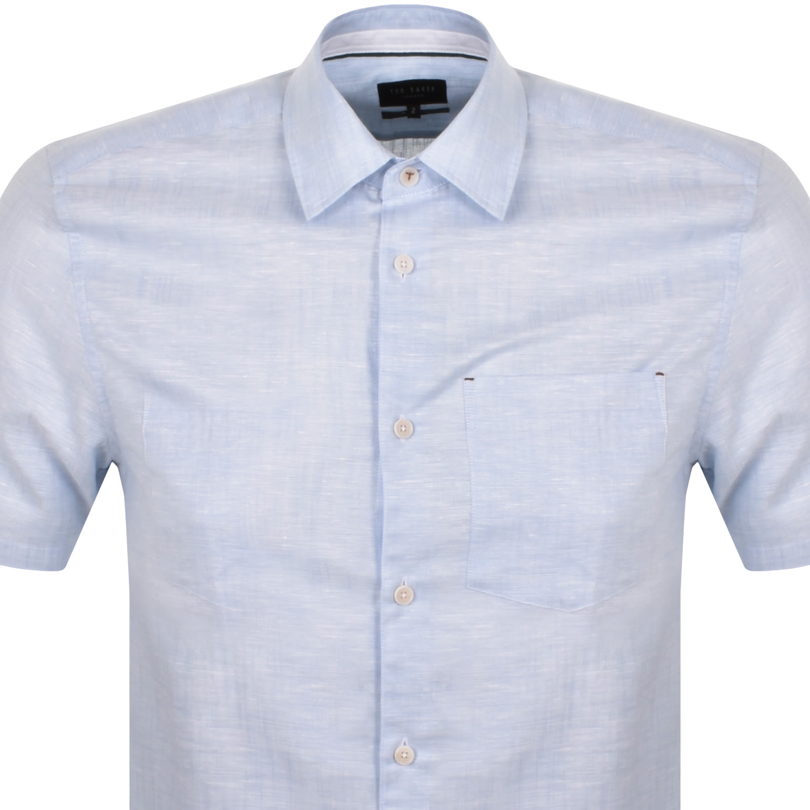 Shop Ted Baker Palomas Short Sleeved Shirt Blue