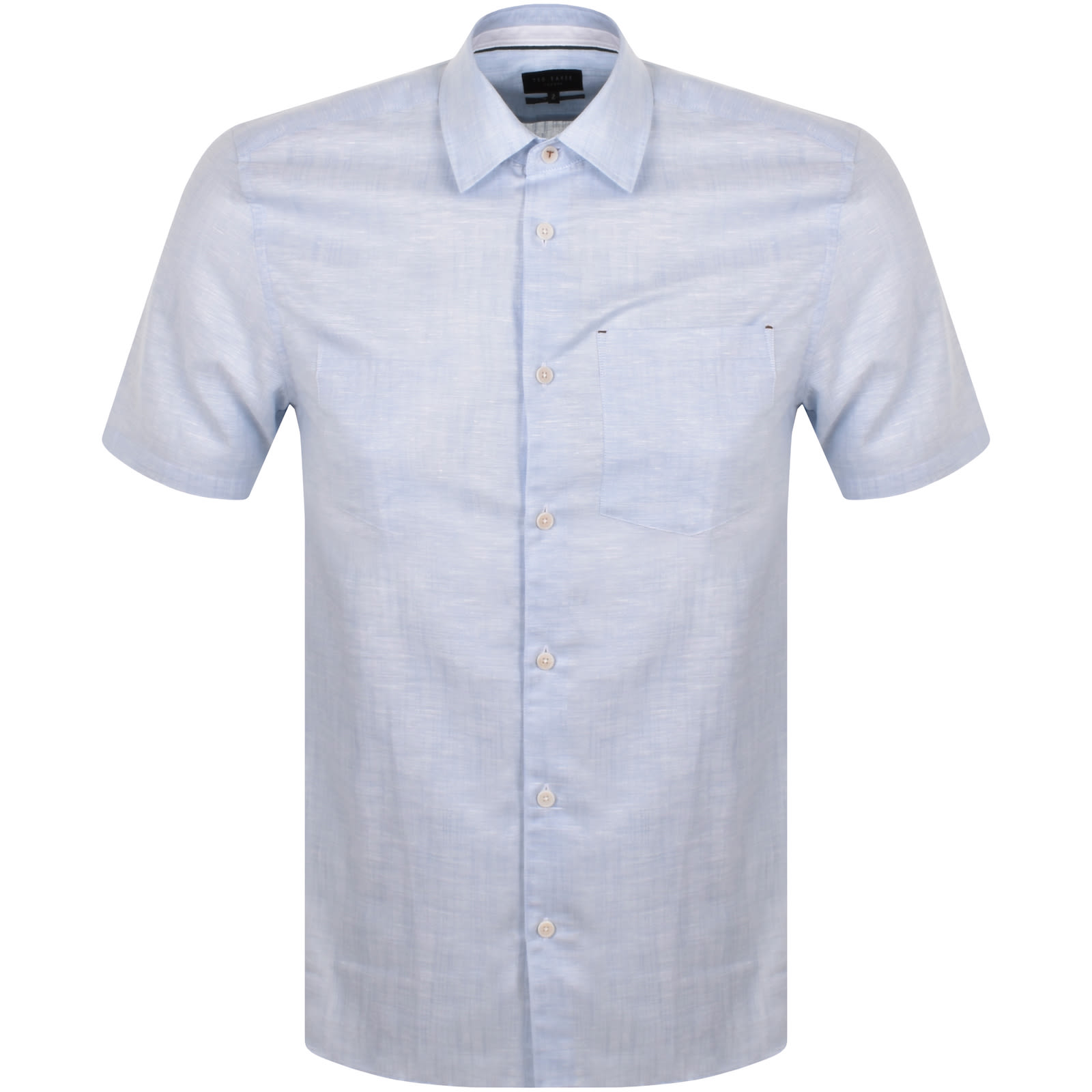 Shop Ted Baker Palomas Short Sleeved Shirt Blue