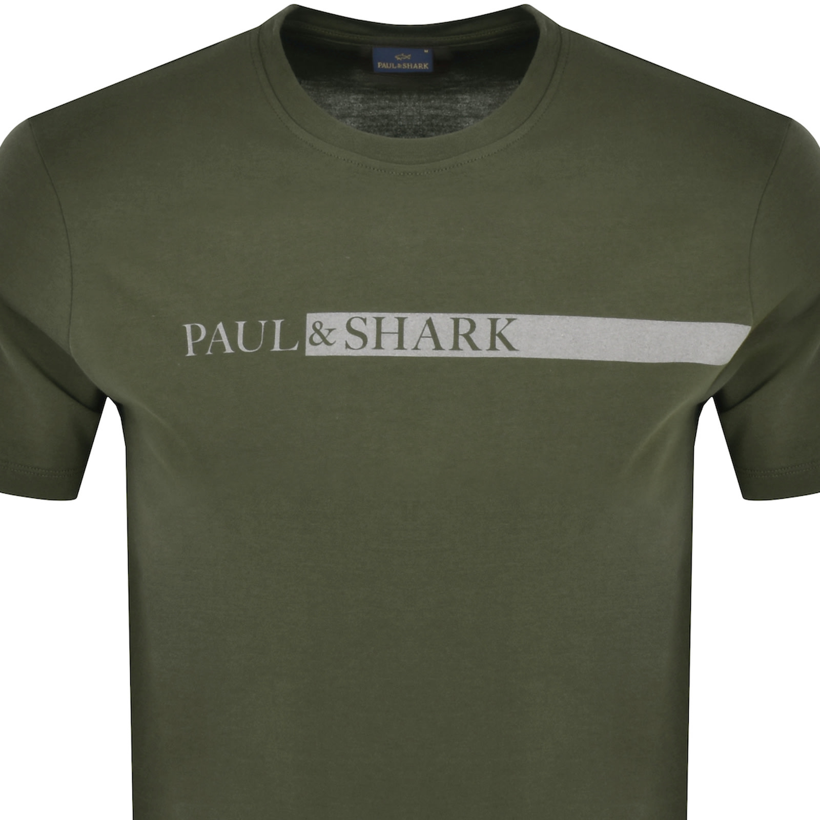 Shop Paul &amp; Shark Paul And Shark Reflective Logo T Shirt Green