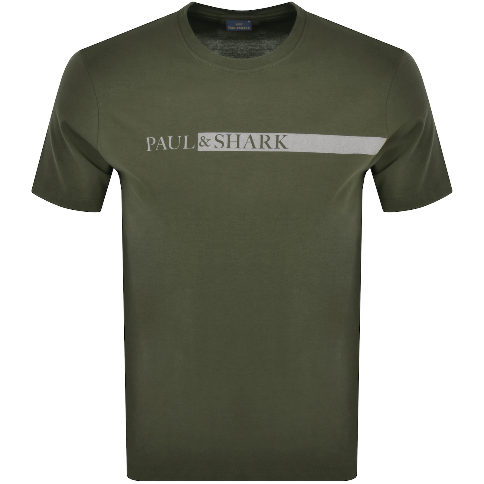 Shop Paul &amp; Shark Paul And Shark Reflective Logo T Shirt Green