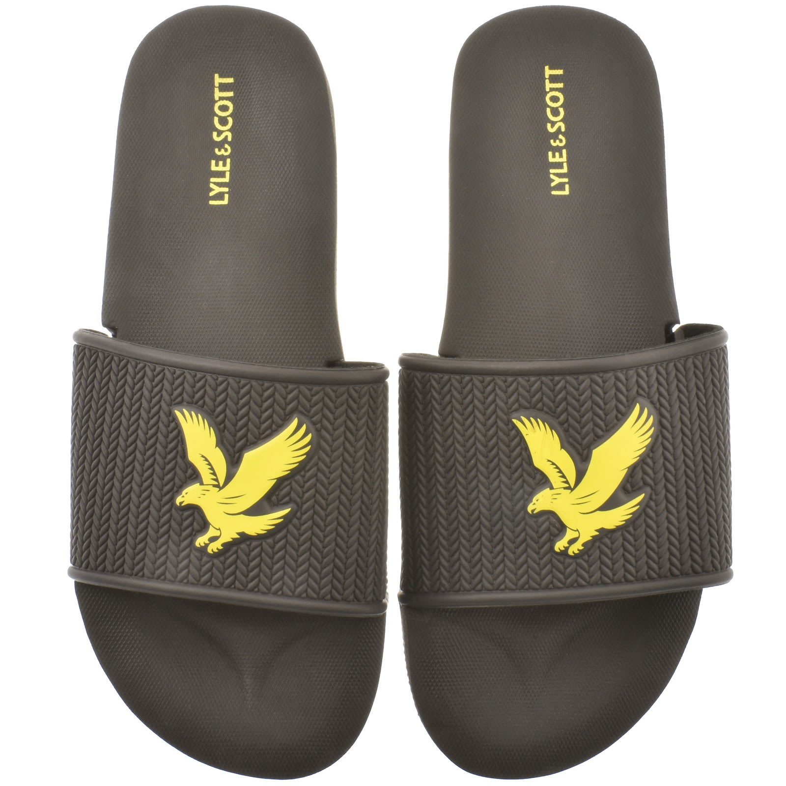 Shop Lyle & Scott Lyle And Scott Easy Logo Sliders Grey