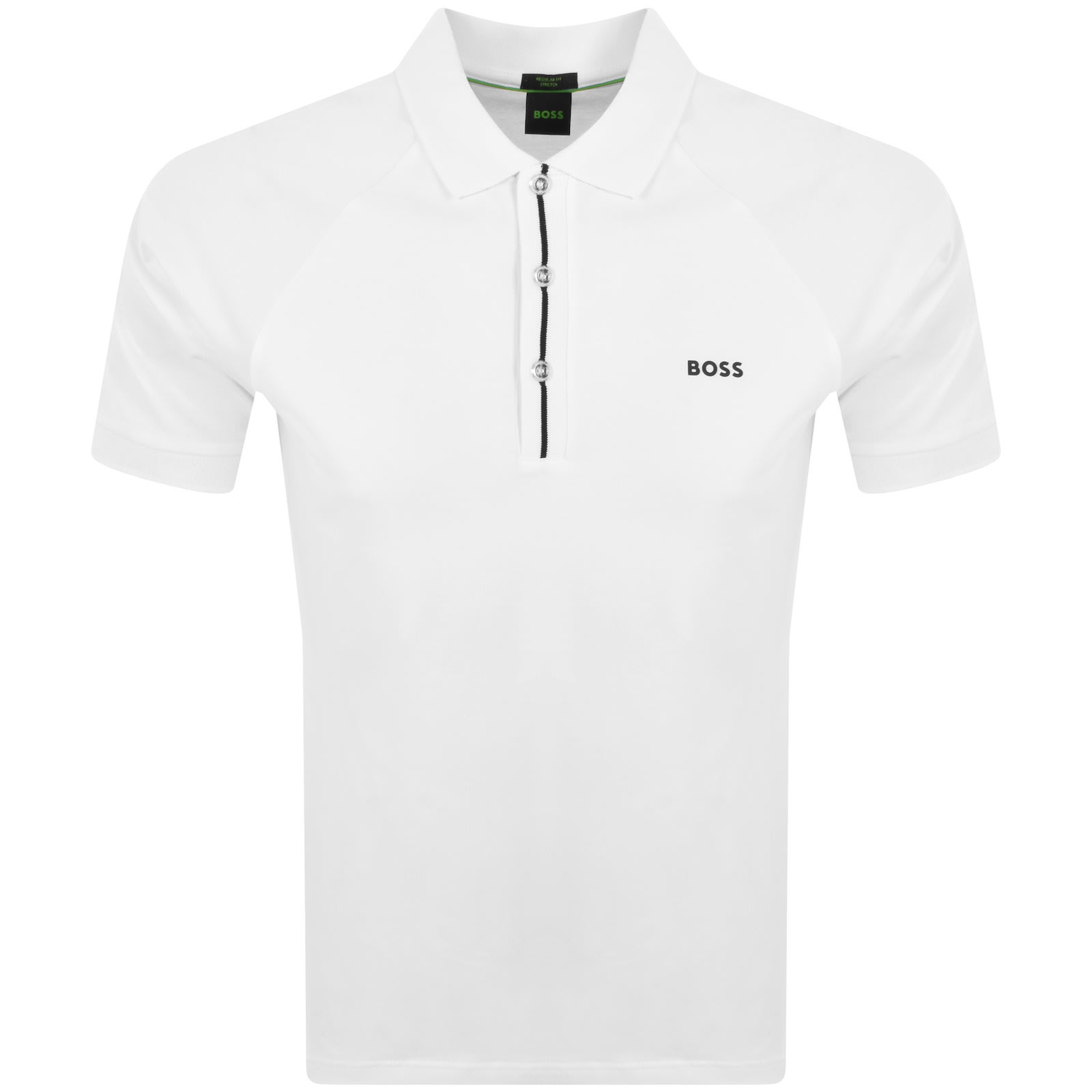 BOSS ATHLEISURE BOSS PADDY 2 POLO T SHIRT WHITE 