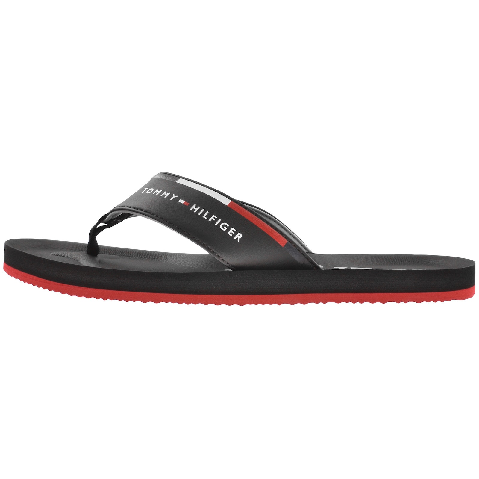 Shop Tommy Hilfiger Beach Flip Flops Black